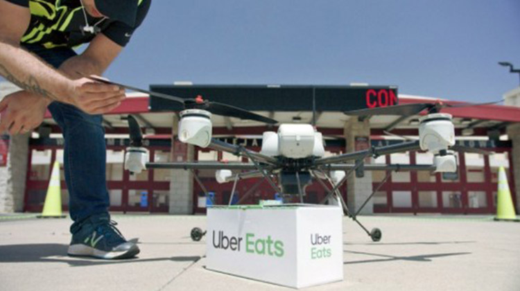 ubereats drone delivery